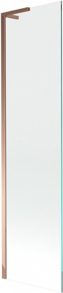 MEXEN/S - Next L vanová zástěna FIX 60 x 150, transparent, růžové zlato 895-060-000-03-00-60