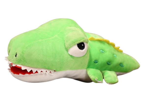 Mamido Plyšový maňásek krokodýl 30 cm zelený