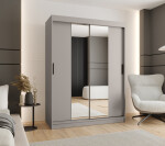 Šatní skříň Abi Rubino T1 Rozměry: 100 cm, Barva korpusu + barva dveří: Kašmír