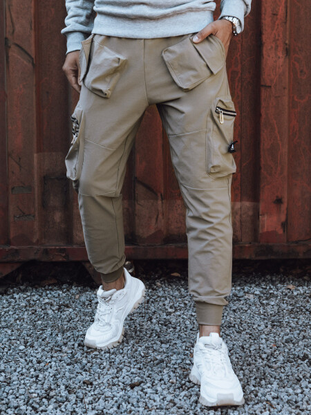 Pánské kalhoty cargo béžové FashionStreet UX4302 XXL