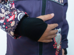 Dětská zateplená softshellová bunda WAMU Sova, fialová