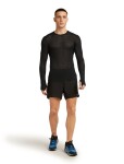 ICEBREAKER Mens 75 Cool-Lite Featherlight LS Crewe, Black velikost: XXL