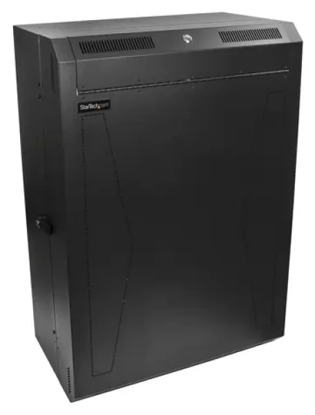 StarTech 8U serverový rozvaděč černá / Rozvaděč / Nástěnný / Nosnost 90 kg / 675×383×940 mm (RK830WALVS)