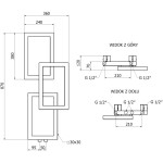 MEXEN - Grid otopný žebřík/radiátor dekorativní 870 x 360 mm, 209 W, antracit W215-0870-360-00-66