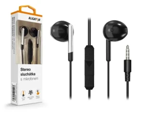 Aligator Sluchátka AE008 / Stereo / Jack / Drát / Černá (AE008BK)