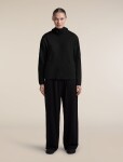Dámská merino mikina ICEBREAKER Wmns Merino 360 Realfleece Elemental LS Zip Hood, Black velikost: XS