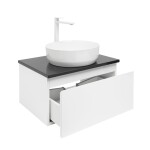 Koupelnová skříňka s krycí deskou SAT B-WAY 59x30x45 cm bílá lesk BWAY60WTKUB BWAY60WTKUB