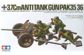 Tamiya 3 7Cm Antitank Gun PAK 35/36 35035 1:35