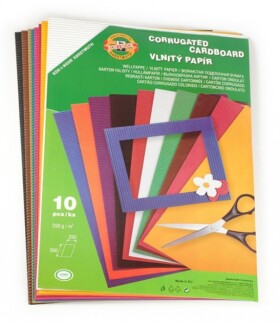 Koh-i-Noor Vlnitý papír 25x35 cm sada 10 listů 10 barev