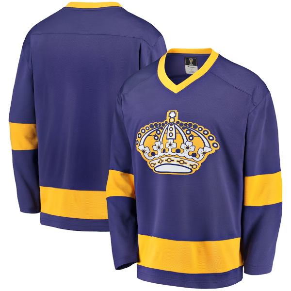 Fanatics Pánský Dres Los Angeles Kings Premier Breakaway Heritage Blank Jersey Purple/Gold Velikost: