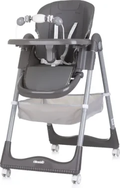 CHIPOLINO Jídelní židlička First Spoon Ash Grey (STHFS02401AS)