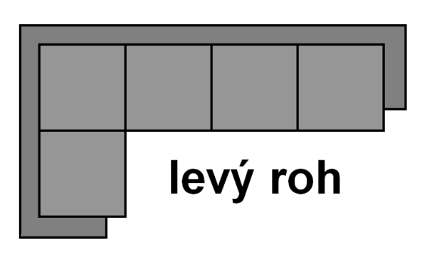 Sedací souprava Samos - Aragon 93 Provedení: Pravá varianta, látka: Aragon 93