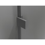 MEXEN/S - Lunar T sprchový kout dveře křídlové levá 115 x 80 cm, transparent, grafit metal 834T-115-080-95-00-L
