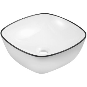 KERRA - umyvadlo na desku KR-650 WH/BL 5907548123237