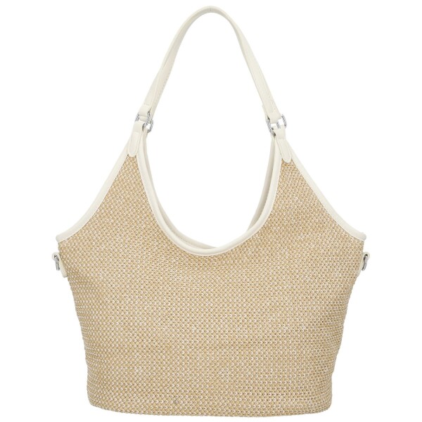 Stylová dámská kabelka na rameno Alfréda, světle béžová