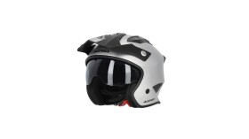 Přilba Jet Aria Metallic stříbrná vel. L