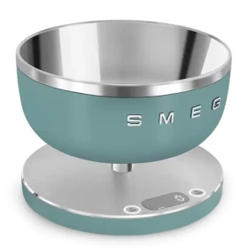 SMEG KSC01EGMWW smaragdová zelená / Kuchyňská váha / miska 1,8 l / do 5 kg / LED displej (KSC01EGMWW)
