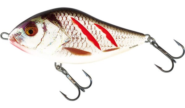 Salmo Wobler Slider Floating 10cm - Wounded Real Grey Shiner,Salmo Wobler Slider Floating 10cm - Wounded Real Grey Shiner