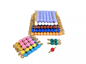 Moyo Montessori Moyo Montessori Perlové čtverce (barevné)