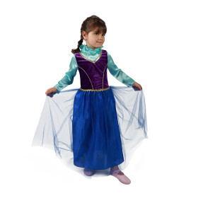 Dětský kostým princezna zimní království Anička DELUXE, vel. M, e-obal