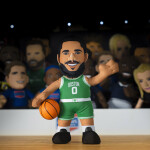 Plyšový hráč Boston Celtics NBA Jayson Tatum Bleacher Creatures