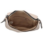 Módní dámská koženková ledvinka/crossbody André, béžová