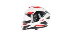 Přilba Krapon 22-06 bílá/červená vel. L