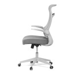 Kancelářská židle, houpací mech., šedá MESH, plast. Kříž