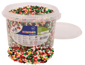 Zažehlovací korálky Vánoce, 20 000 ks v kyblíku