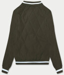Dámská bunda typu bomber v army barvě (16M9070-136) odstíny zelené XXL (44)