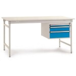 Manuflex LD1113.6011 ESD ESD pracovní stůl UNIDESK s kaučuk deska, rezedově zelená RAL 6011, Šxhxv = 2000 x 800 x 720-73