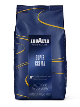 LAVAZZA Super Crema kg Zrnková káva 60% Arabica 40% Robusta (LA01014Z)