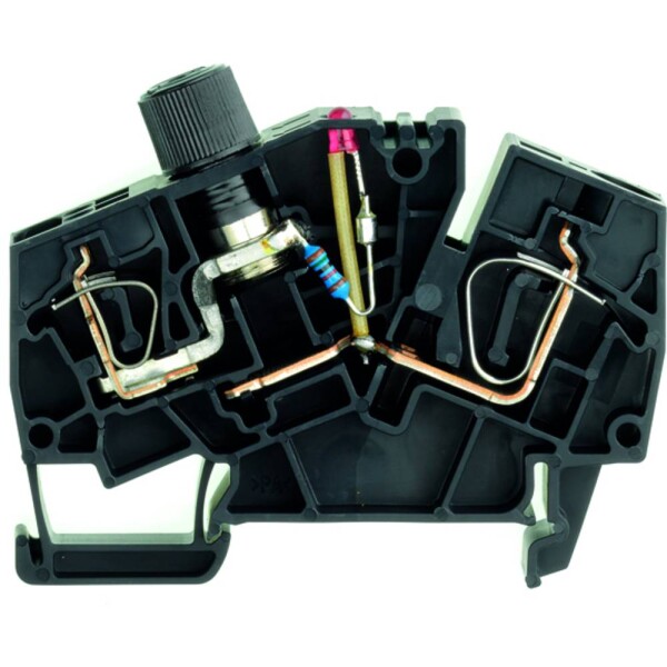 Weidmüller 1867500000 jisticí řadová svorka pružinová svorka černá 20 ks