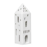 Räder Porcelánový svícen domeček Tower, bílá barva, porcelán