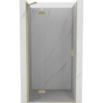 MEXEN/S - Mist-H sprchové dveře křídlové levé 110, transparent, zlatá kartáčovaná 8A5-110-000-55-00-L