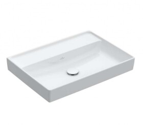 VILLEROY & BOCH - Collaro Umyvadlo 65x47 cm, bez přepadu, bez otvoru pro baterii, CeramicPlus, alpská bílá 4A3368R1