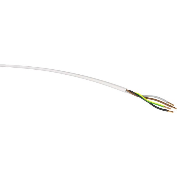VER H05VV-F 4G1,0 ws Eca Ri.50 energetický kabel H05VV-F 4 G 1 mm² bílá 50 m