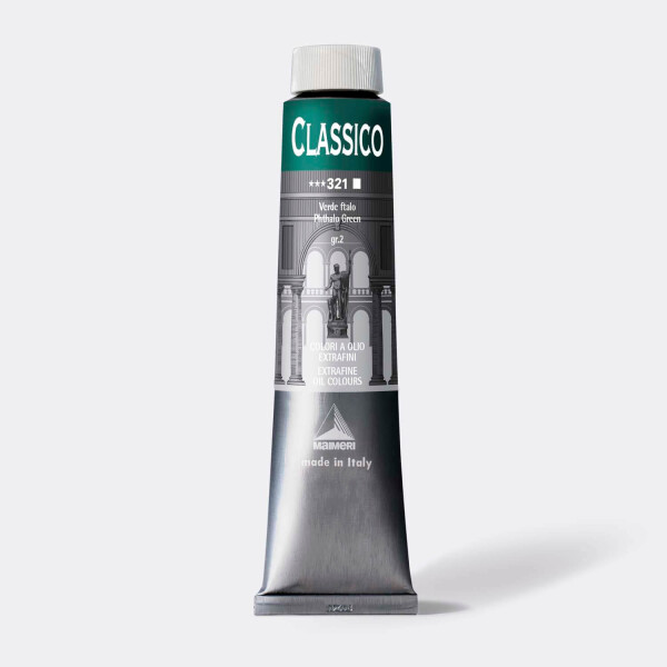 Olejová barva Maimeri Classico oil 200 ml - 321 phtalo green