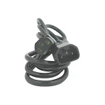 LOGO C13-C14 černá / Prodlužovací kabel / 230V / 3 m / VDE (24127)