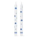 Royal Copenhagen Svíčka Heritage 28 cm – set 2 ks, bílá barva, vosk