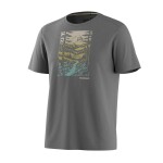Pánské merino tričko s krátkým rukávem SMARTWOOL Men's Winding Trail Active Short Sleeve, Light Gray Heather velikost: L