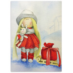 Antistresové omalovánky TSvetnoy TSvetnoy, LE046e, Diamond painting - diamantové malování, 30 x 40 cm, Panenka Daisy