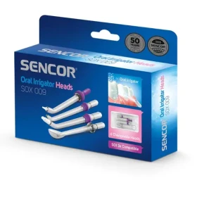 SENCOR SOX 009 Náhradní hlavice pro ústní sprchu bílá (4ks) / pro SENCOR SOI 3x (8590669274093)