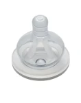 NIP Dudlík kulatý, široký 2 ks / silikon-M / 0m+ (NIP33031)