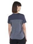 Dámské merino triko krátký rukáv ICEBREAKER Wmns 125 Cool-Lite Sphere III SS Tee Colour Block, Graphite Heather/Graphite/Cb velikost: M