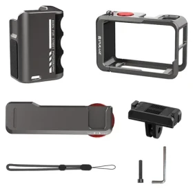 Puluz PU1058TS / Kovové pouzdro s rukojetí / pro DJI Osmo Action 5 Pro, 4, 3 / hliník (PU1058TS)