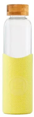 Neon Kactus Skleněná láhev s rukávem žlutá 550 ml (GB06)