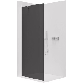 CERANO Sprchová zástěna Walk-in Onyx Y L/P - 10 mm - chrom, grafitové sklo - 130x200 cm