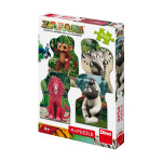 Puzzle 4x54 Zafari Zoomba kamarádi