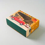 Cake star Vánoční krabice "auto" 21x15x7cm